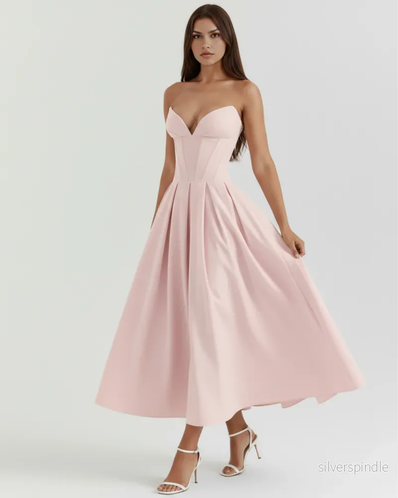Mia | Elegant Voluminös Klänning För Speciella Tillfällen - Bild 3