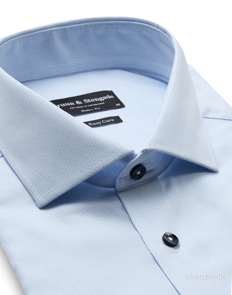 BS Hukacz Modern Fit Skjorta - Light Blue/White - Bild 2