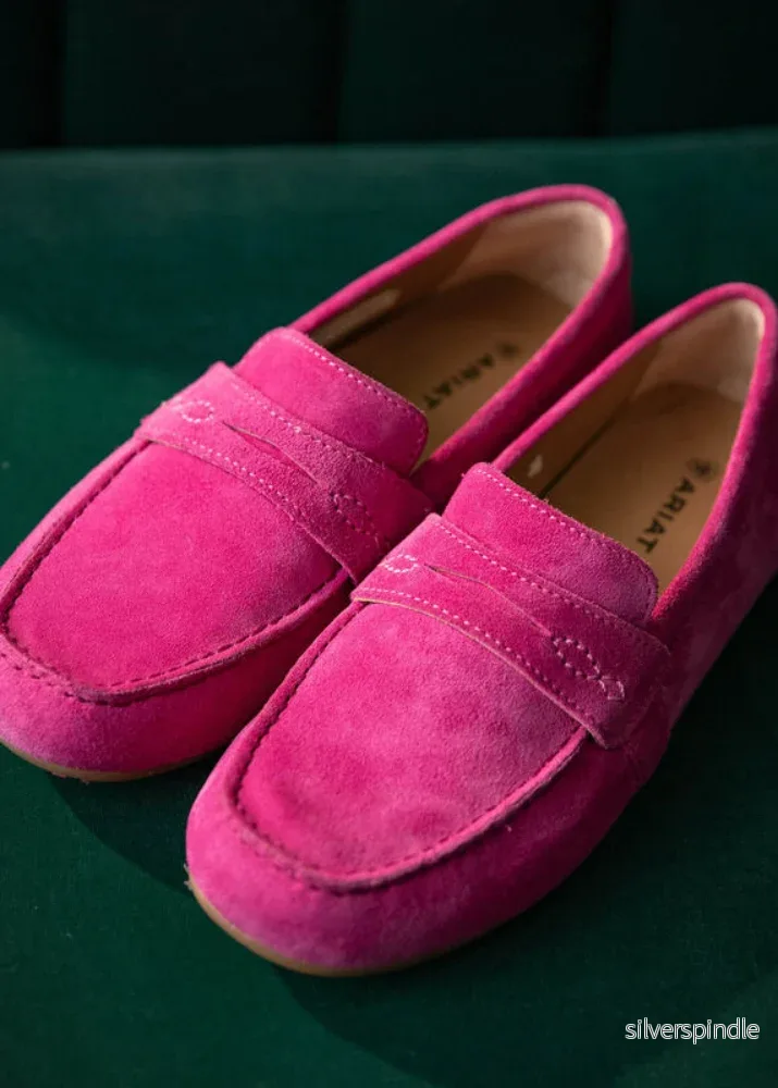 Ariat Selene Driving Moc Hot Pink Suede - Bild 3