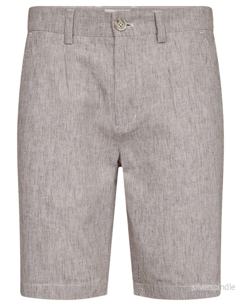 BS Darion Regular Fit Shorts - Brun/Vit