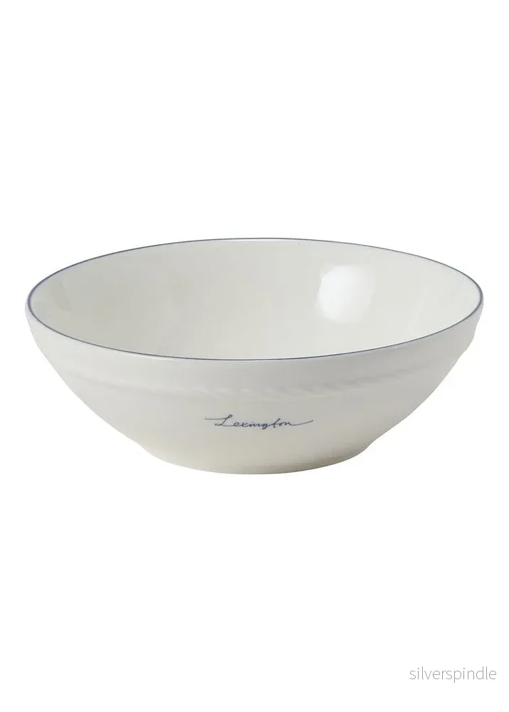 Lexington Porcelain Small Bowl Gift 4/set WH/Navy