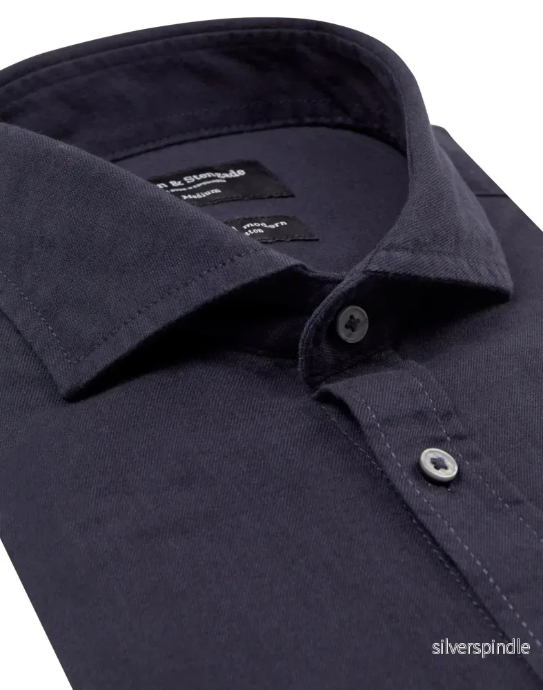 BS Lamin Casual Modern Fit Skjorta - Navy - Bild 2