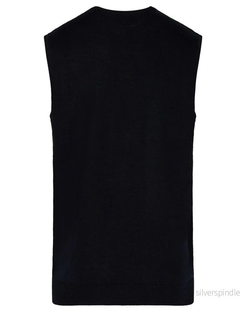 BS Merkur regular fit Stickad tröja - Navy - Bild 2