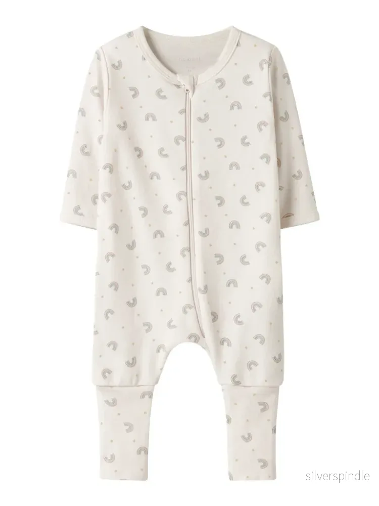 Regnbåge Pyjamas - vikmudd, fot/utan fot