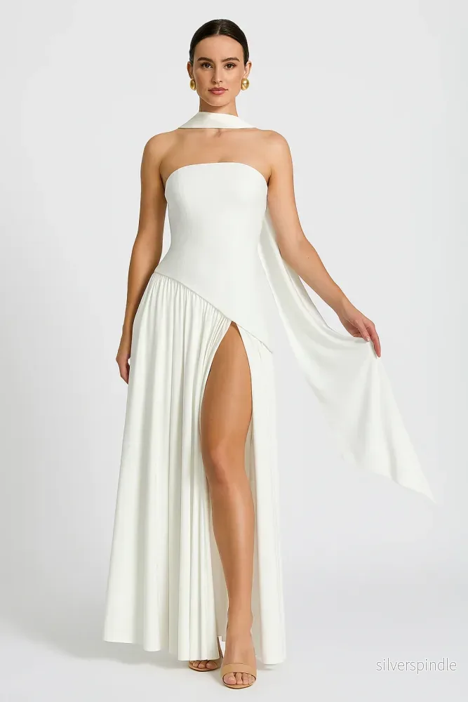 Olivia | Elegant Asymmetrisk Klänning för Damer - Bild 2