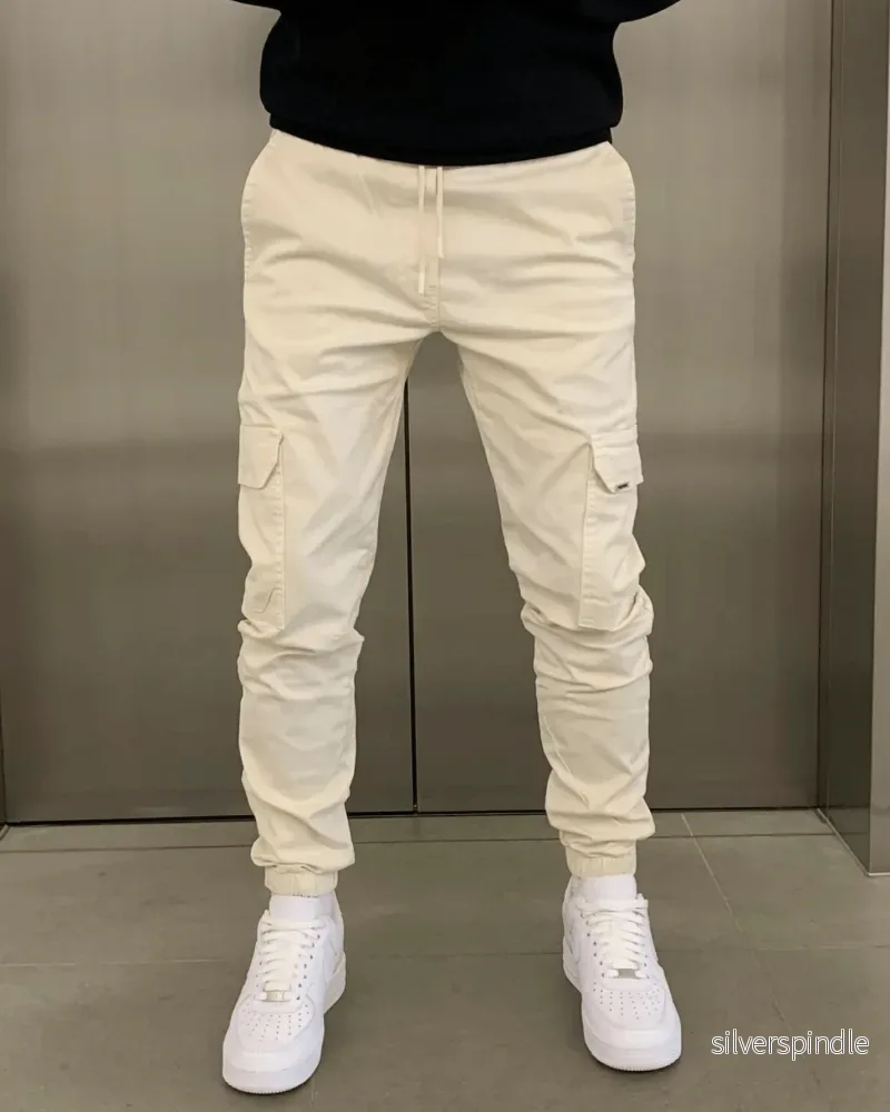Liam | Avslappnad Modern Cargo Jogger Med Funktionella Fickor - Bild 2