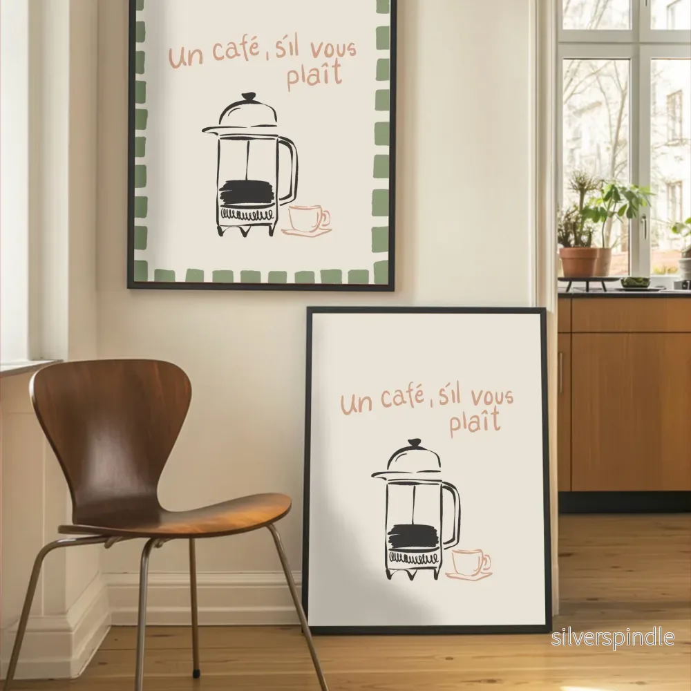Kaffeposter Un café s'il vous plaît - Bild 3