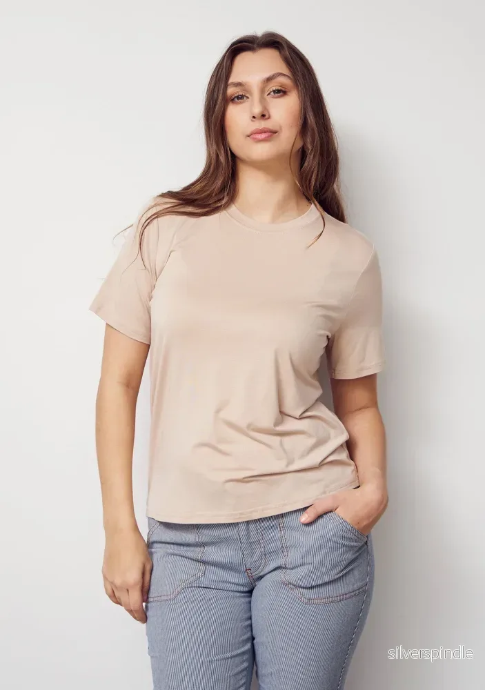 Gritt O-Neck T-Shirt - Sand - Bild 2