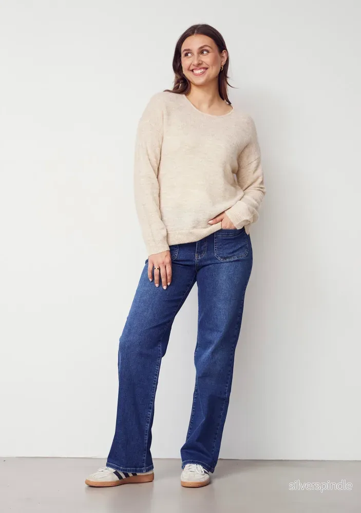Anna Classic Pullover - Sand Melange - Bild 3