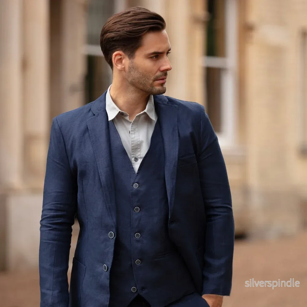 Walker & Hawkes - Banbridge linnekavaj Navy