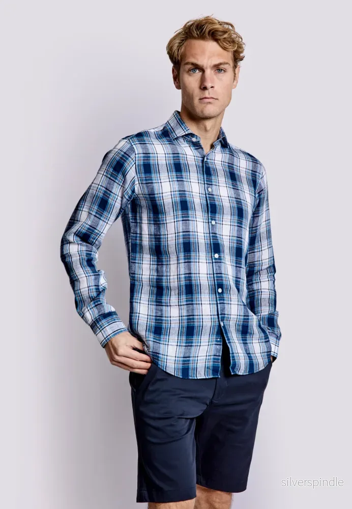 BS Getafe Casual Slim Fit Skjorta - Blue - Bild 3