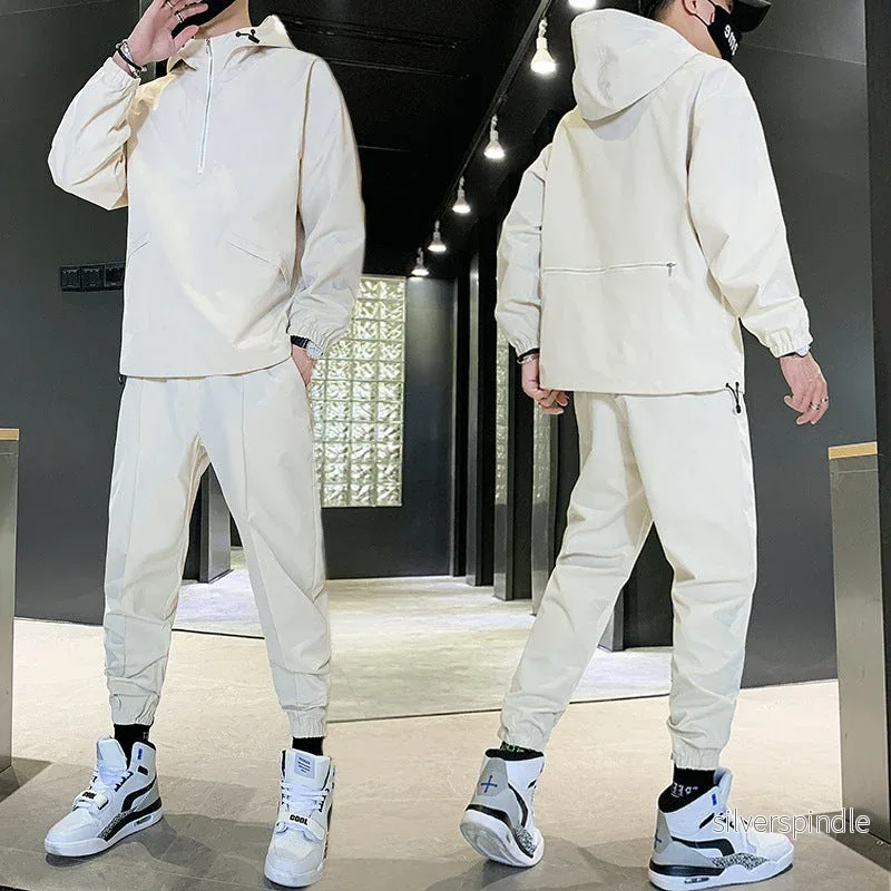 Ethan | Vår Tvådelad Tracksuit med Huva och Byxor - Bild 2