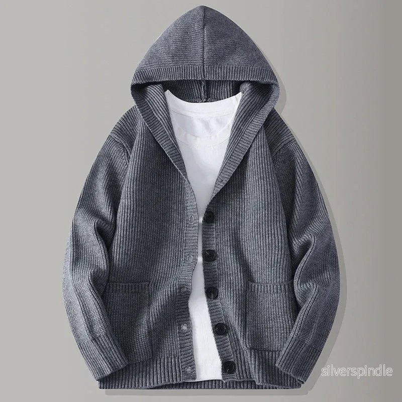Oliver | Ribbed Knit Hoodie Cardigan for Men Oliver | Ribbed Knit Hoodie Cardigan for Men