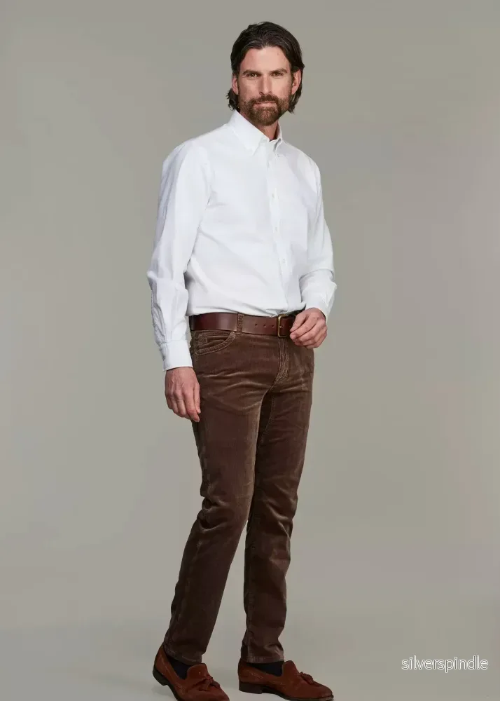 Hansen Jacob 5-pkt Cut´n Sew Cord LT Brown