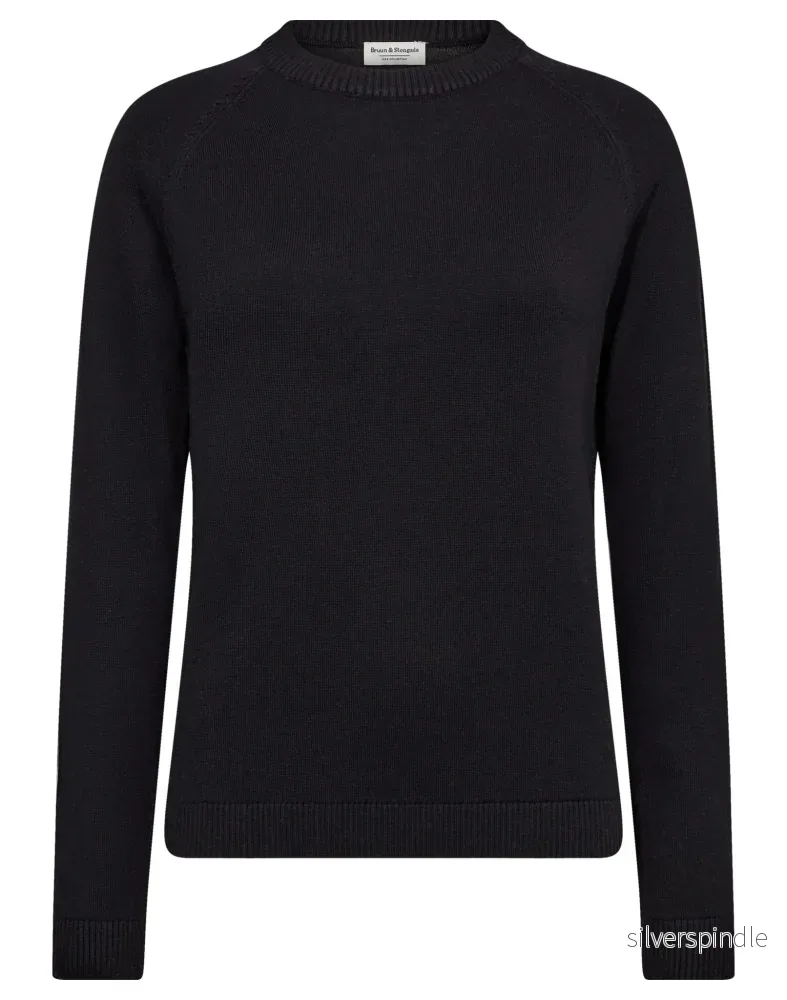BS Layla Regular Fit Stickat – Black