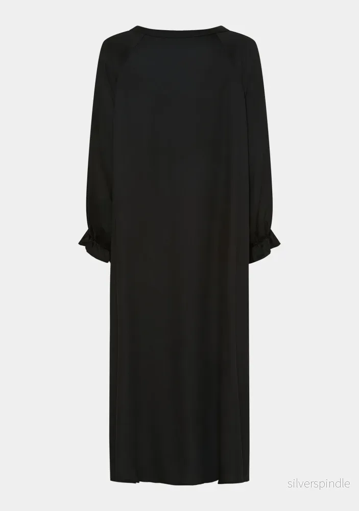 Asta Solid Dress - Black - Bild 2