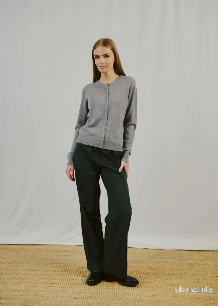 BS Edel Regular Fit Stickat - Grey - Bild 2