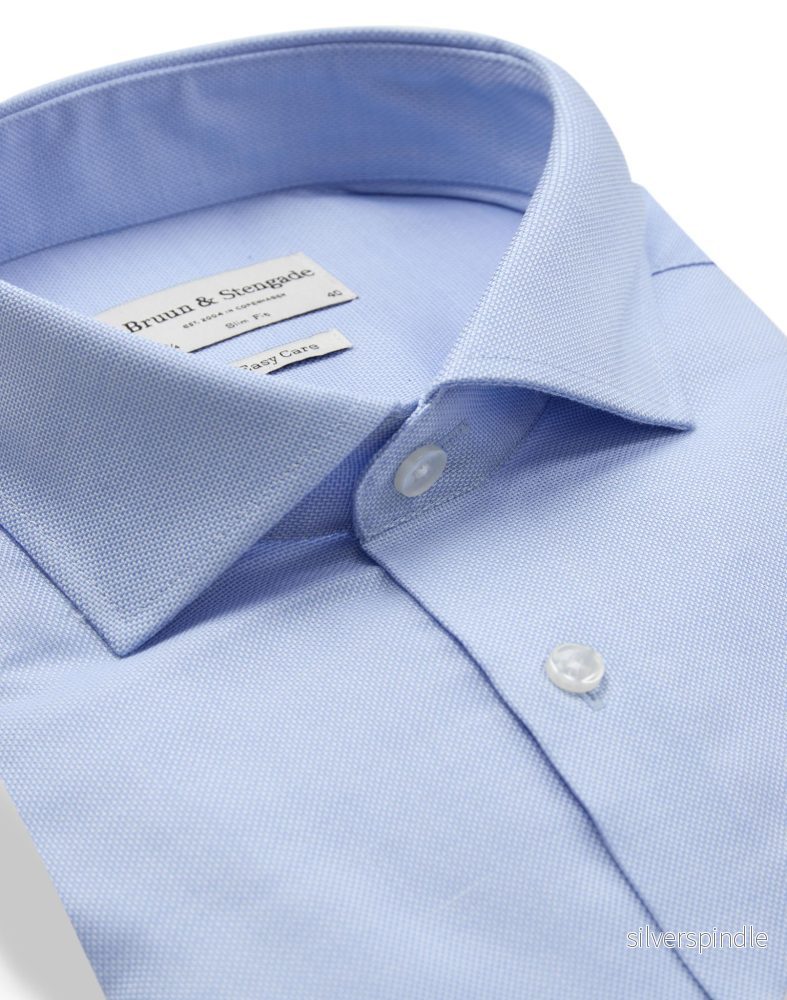BS Borut Slim Fit Skjorta - Light Blue - Bild 2