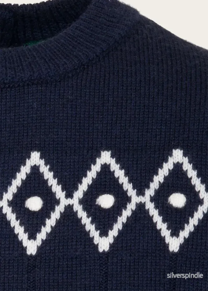 The Darling Diamond Top - Navy - Bild 3
