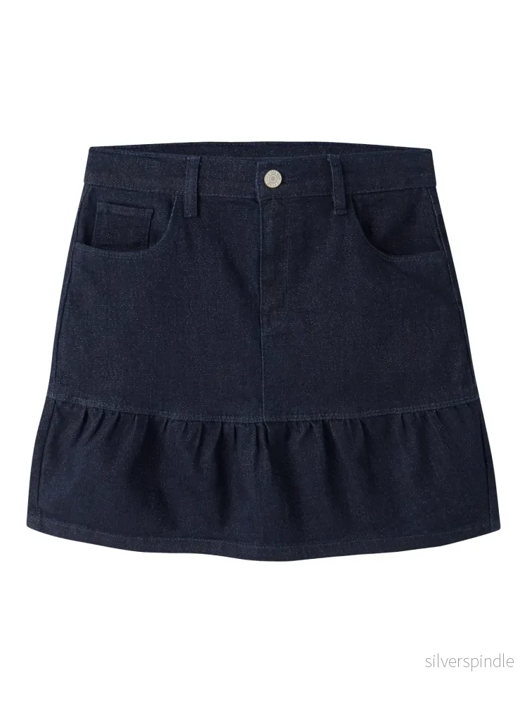 Liv Glitter Denimkjol
