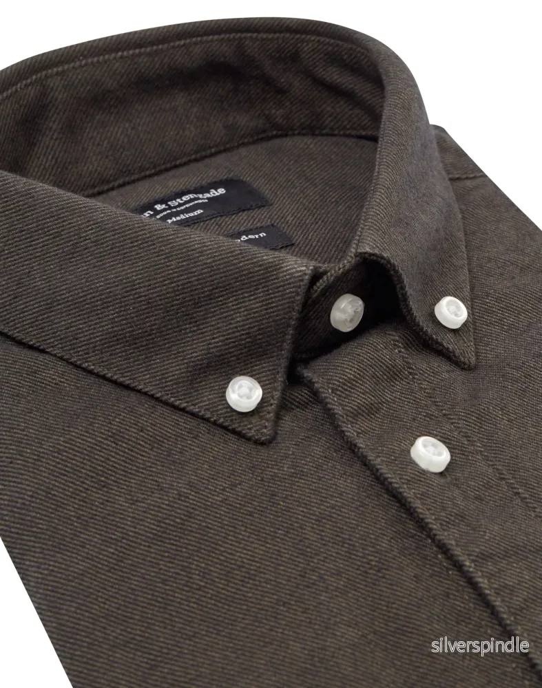 BS Ebruma Casual Modern Fit Skjorta - Dark Green - Bild 2