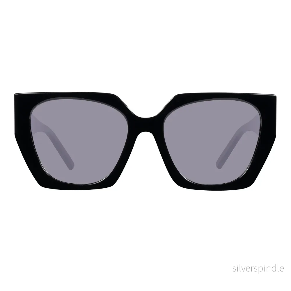 S-SACHA solid black Sunglasses NEW