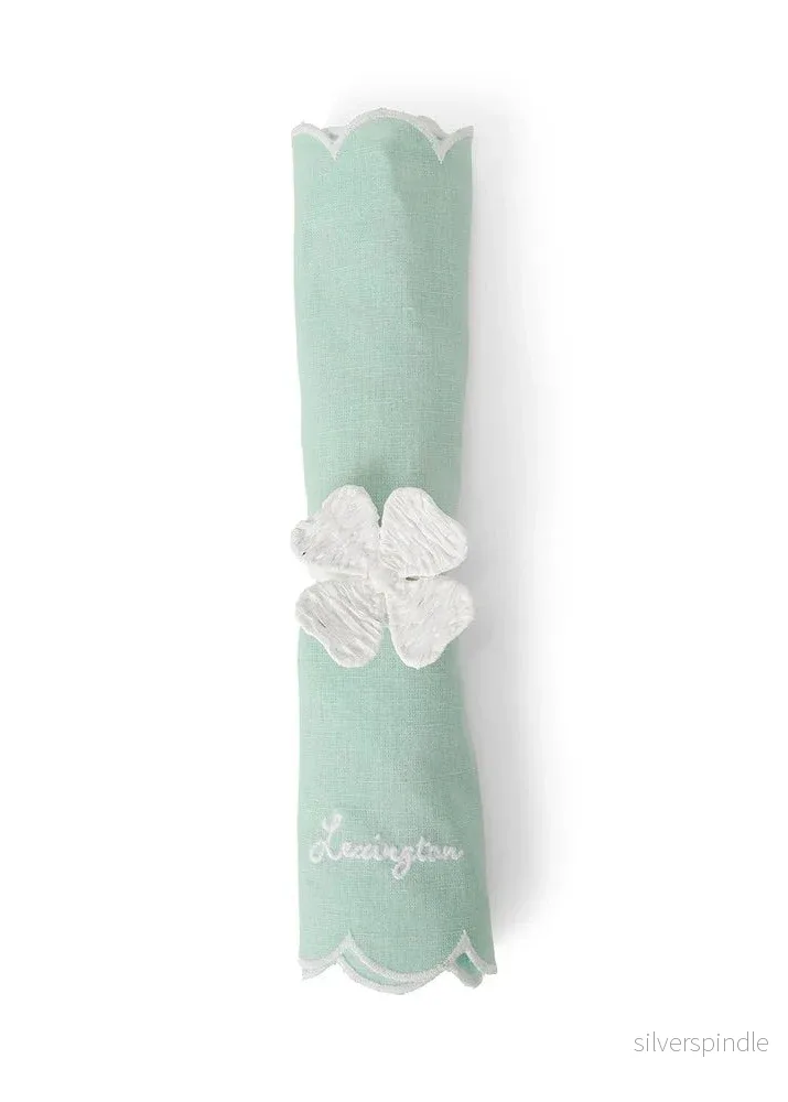 Lexington Raffia 4 Leaf Clover Napkin R6,5*6,5 WH - Bild 2
