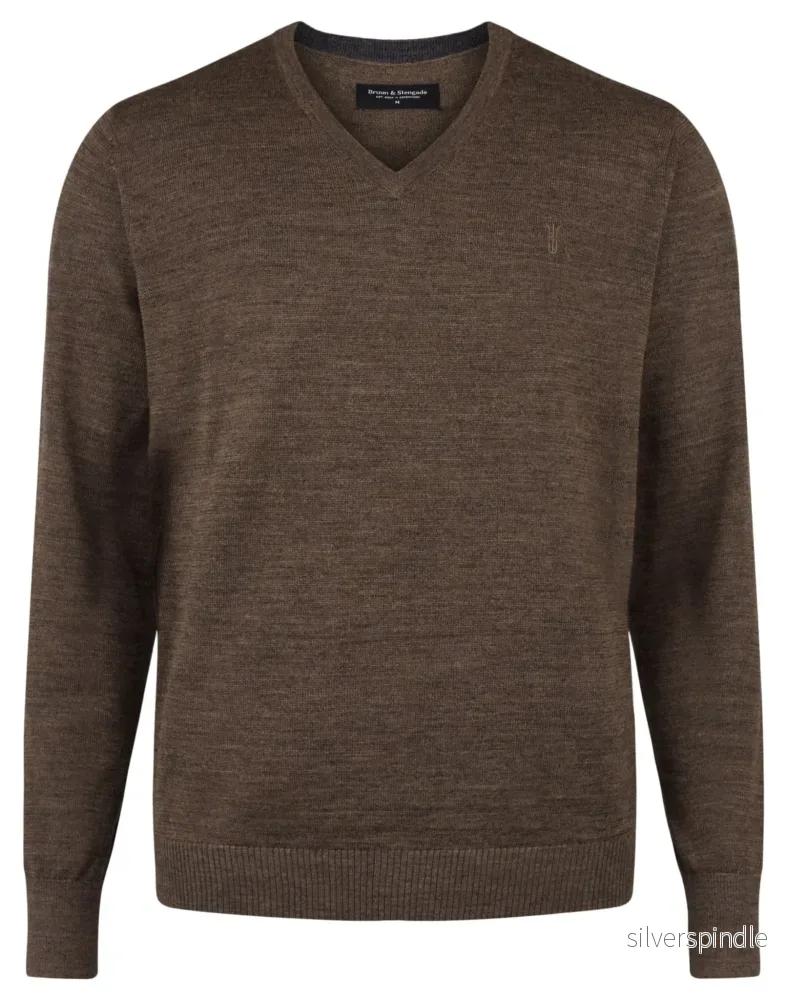 BS Neptune Regular Fit Stickad tröja - Brown