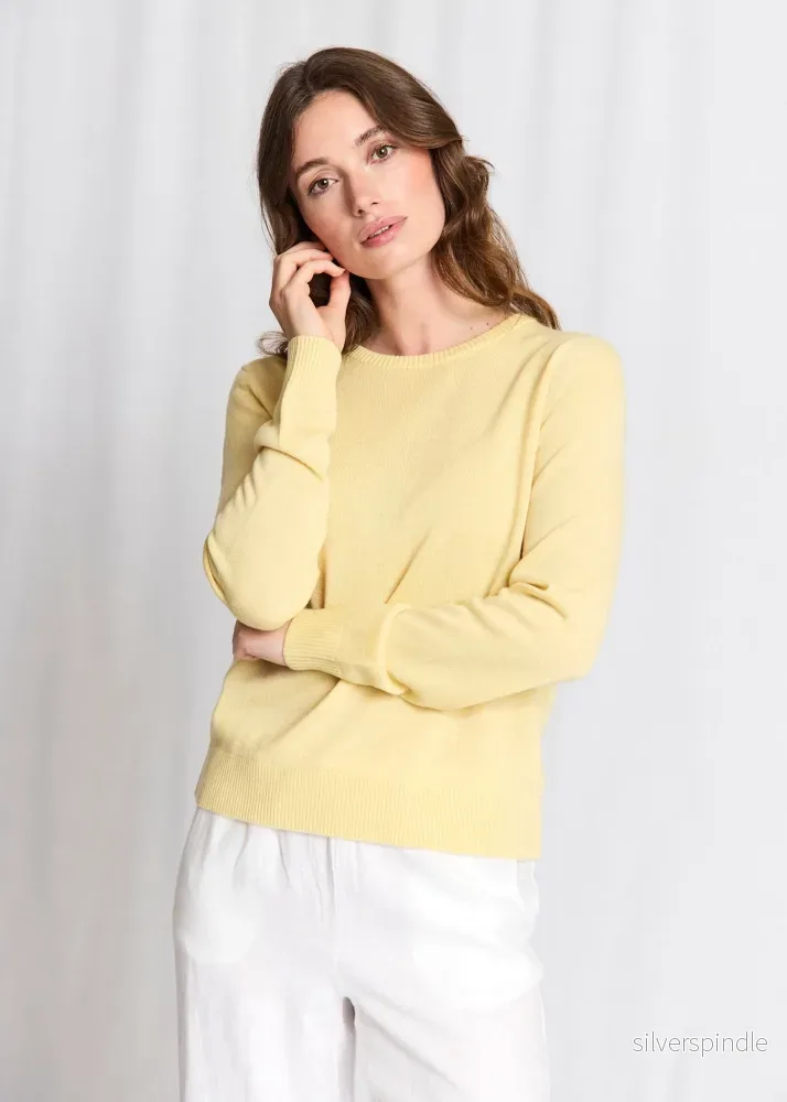 BS Debora Regular Fit Stickat - Dusty Yellow - Bild 2