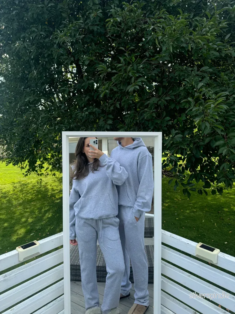 Light Grey Melange Sweatpants - Bild 2
