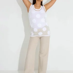 POLKA DOTS SWEATER – Vit POLKA DOTS SWEATER – Vit