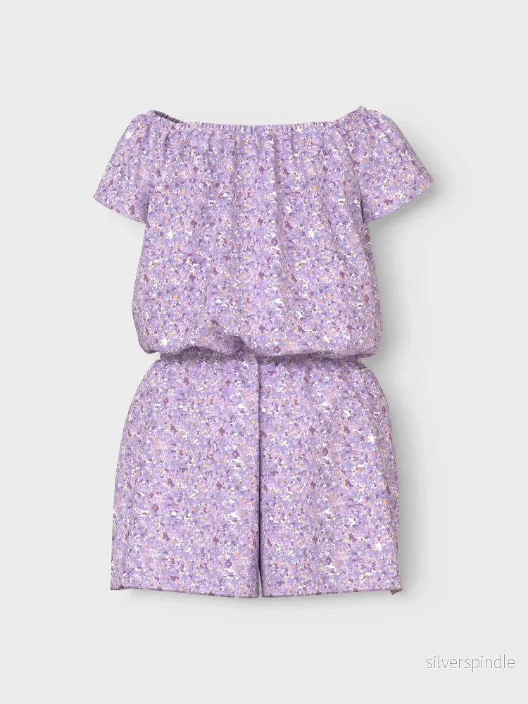Playsuit Lila Blommig - Bild 2