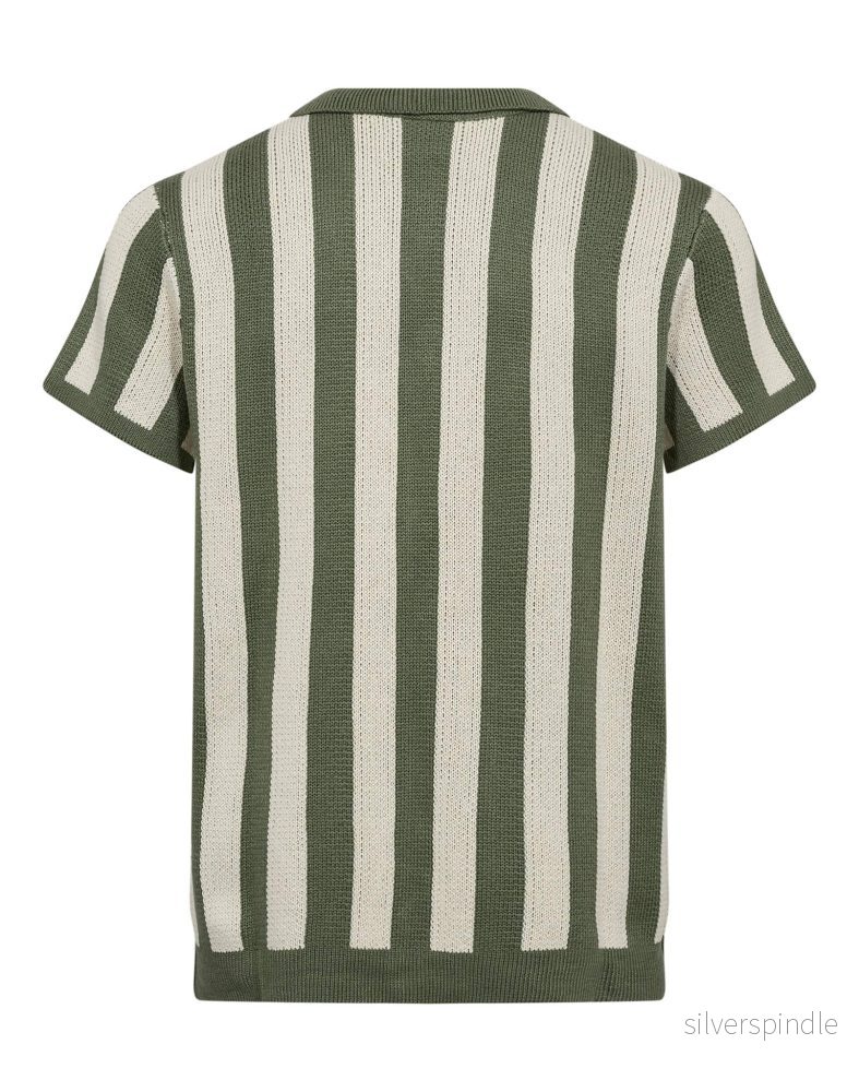 BS Romeo Regular Fit Pikétröja - Green/White - Bild 2