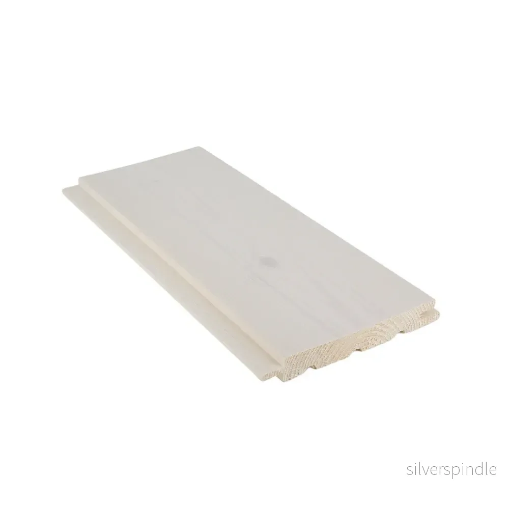 Bastupanel STS4 14x120x2400, Gran, Bastuskyddad Vit Bastupanel STS4 14x120x2400, Gran, Bastuskyddad Vit