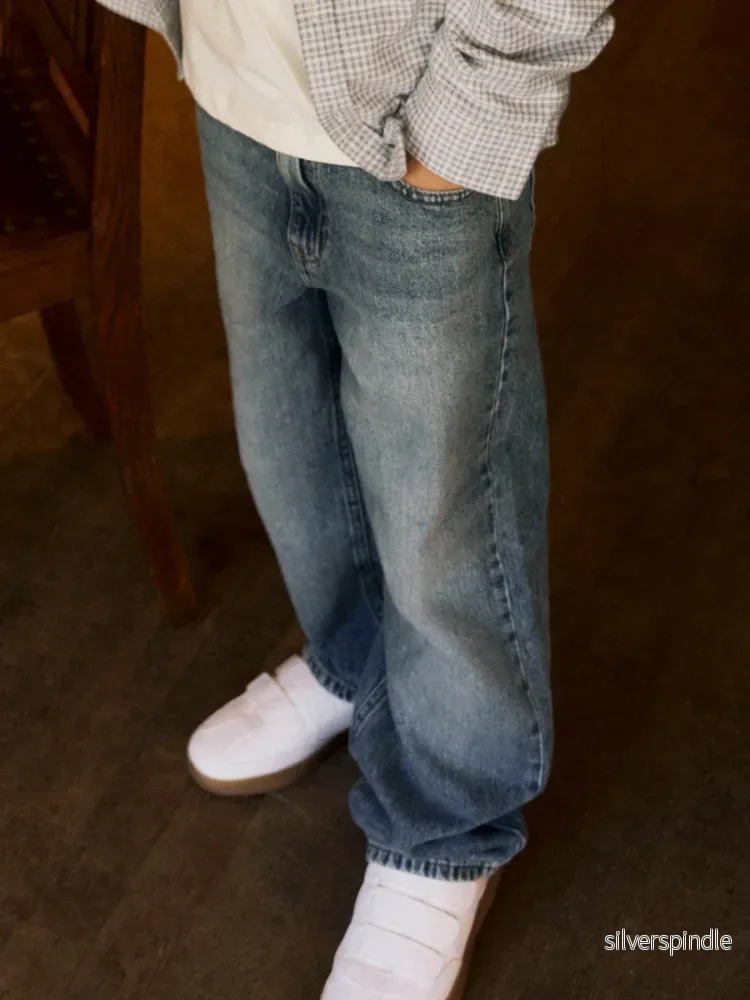 Blå Straight Jeans Ryan - Bild 3