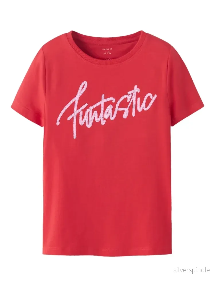 T-shirt med glitter