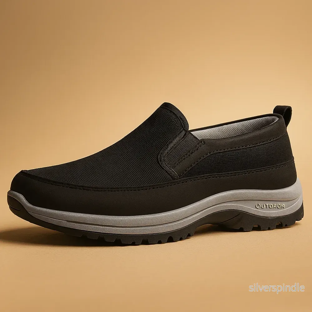 Komfort Walk | Andningsbara Slip-On Promenadskor för Män med Vadderad Sula | Lätta och Stödjande för Dagligt Bruk