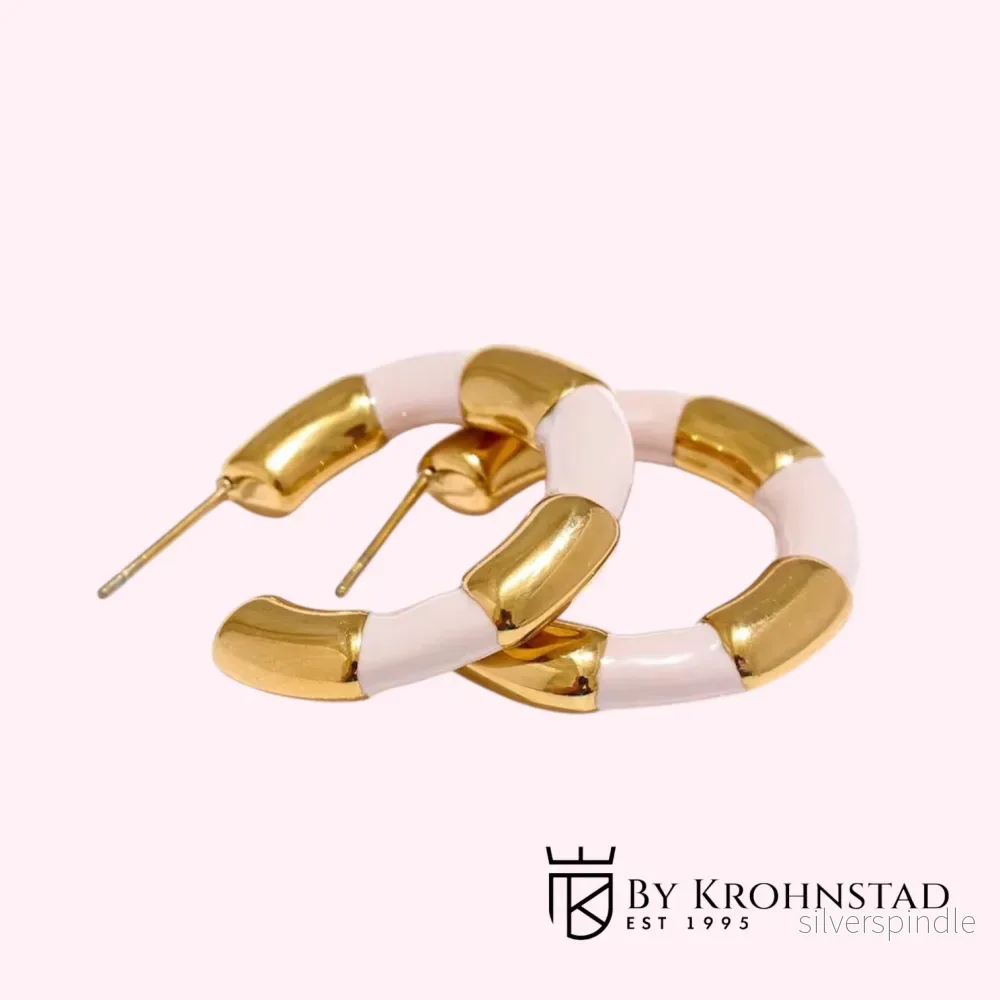Golden pink hoop Golden pink hoop