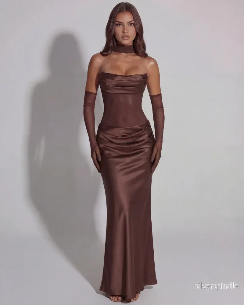 Sophia | Elegant Maxiklänning med Asymmetrisk Kjol - Bild 2