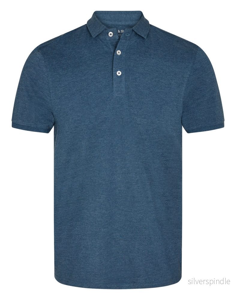 BS Monir Regular Fit Piké - Ocean