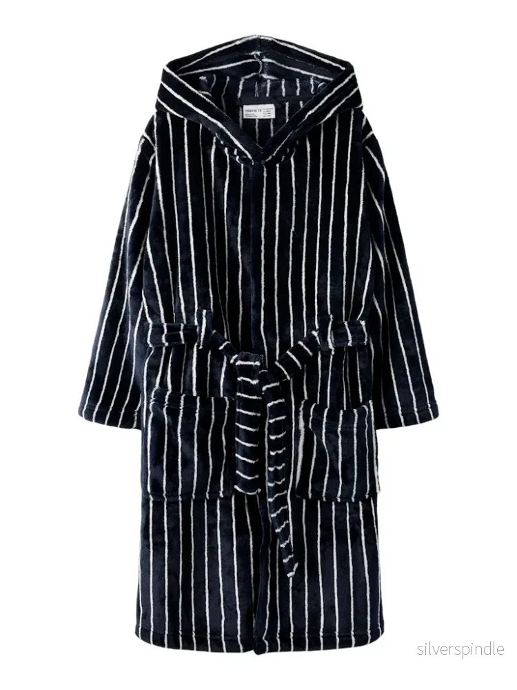 Randig Morgonrock Fleece Randig Morgonrock Fleece