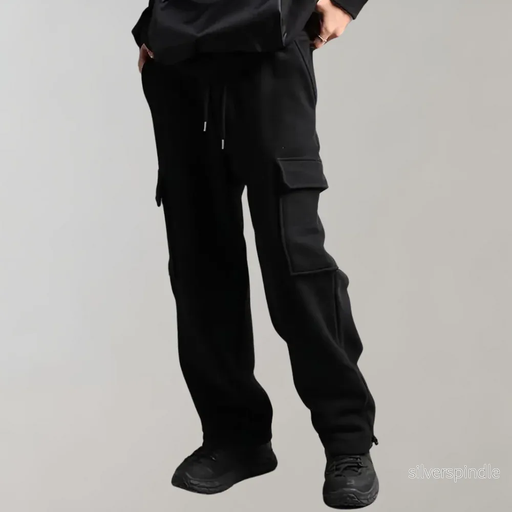 Moderna Joggers för Män | Bred Ben Design med Flera Fickor | Bekväma och Stilsäkra för Allt Dagsbruk - Bild 3