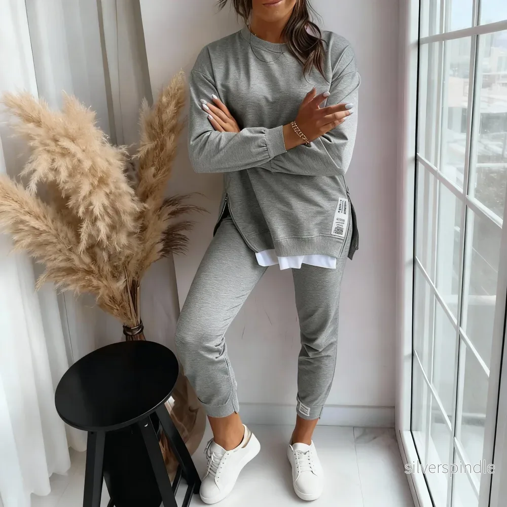 Oliver | Avslappnad Långärmad Loungewear Set