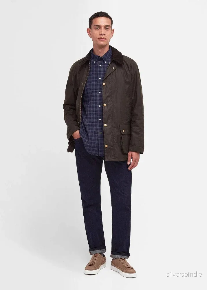 Barbour Ashby Wax Jacket Olive - Bild 2