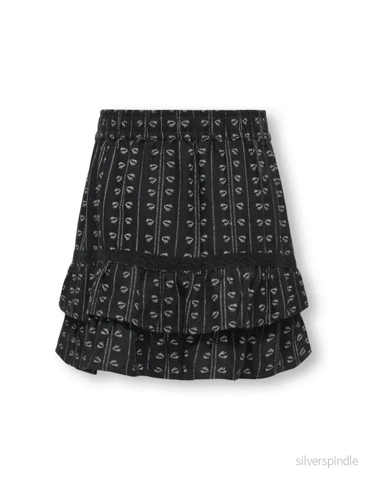 Svart Kjol inbyggd Shorts - Bild 2