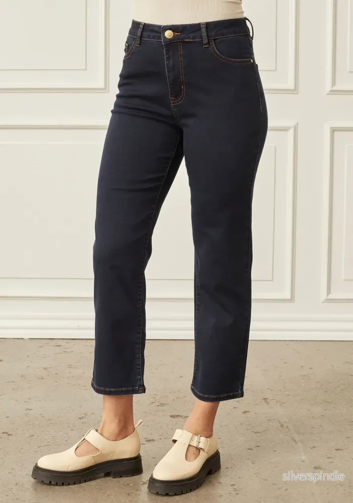 Lido Straight Jeans – Denim Blue Unwashed Lido Straight Jeans – Denim Blue Unwashed
