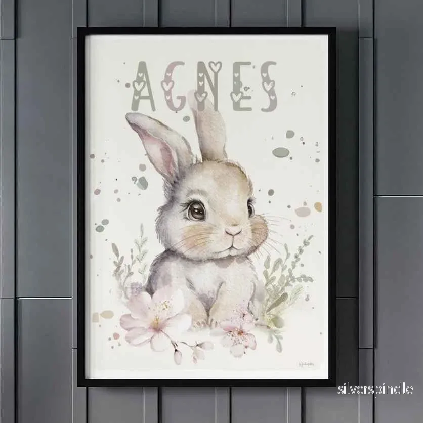 Poster med namn - Kanin - Bild 2