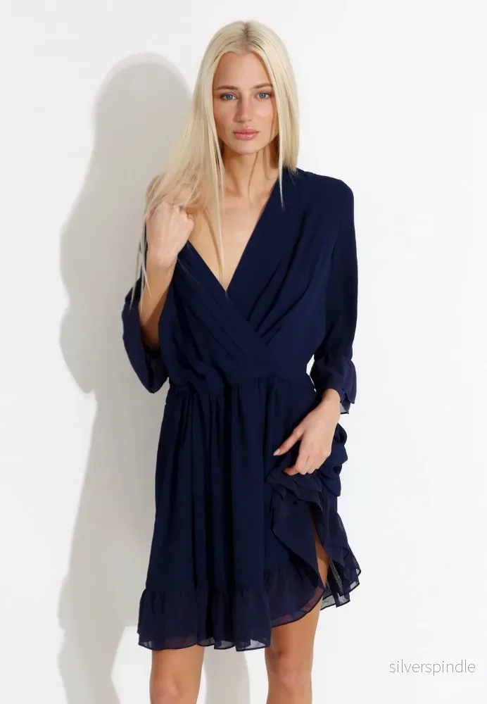 SCAGLIA ABITO DRESS - Blå - Bild 3