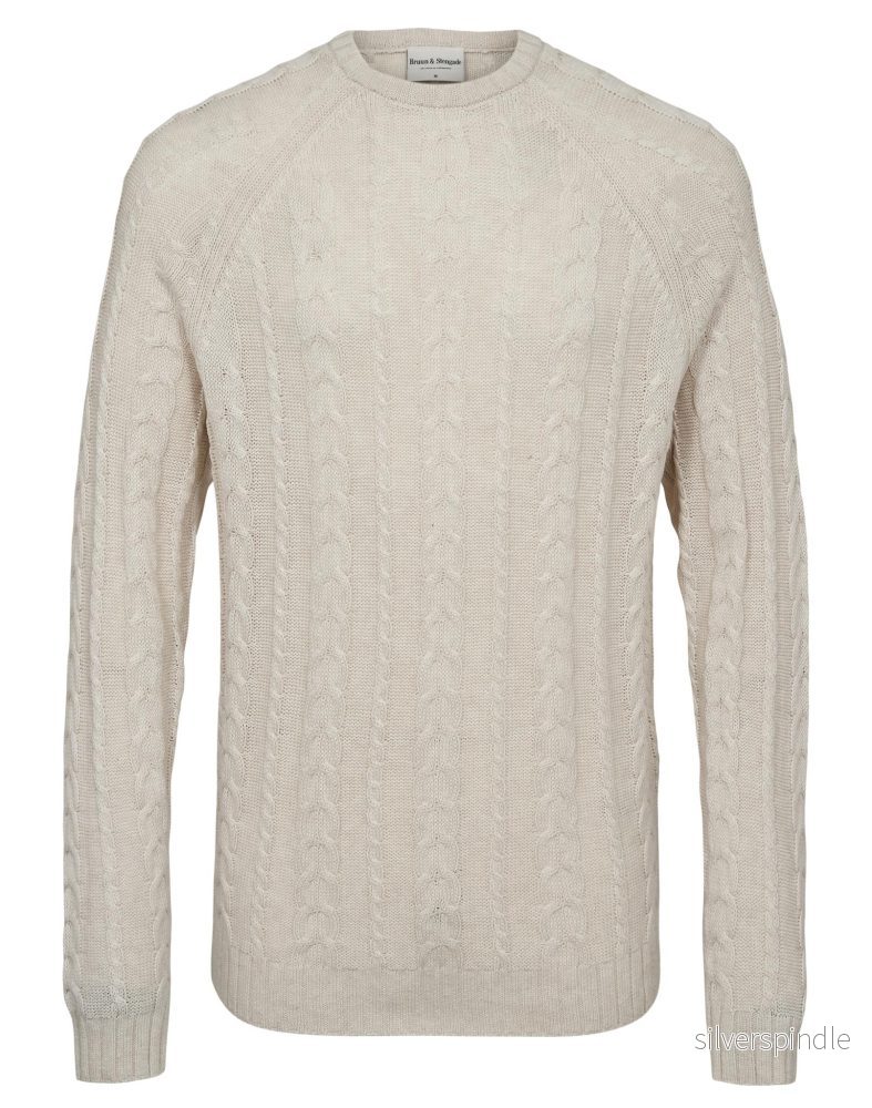 BS Odale Regular Fit Stickat – Off White BS Odale Regular Fit Stickat – Off White