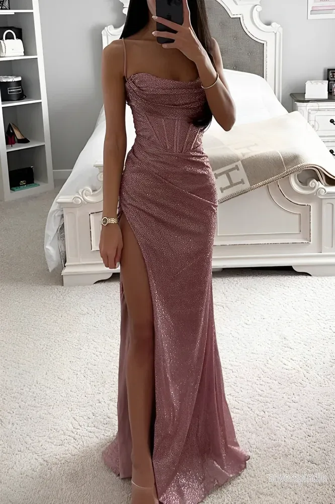 Mia | Elegant Svart Maxiklänning med Glittrande Detaljer - Bild 3